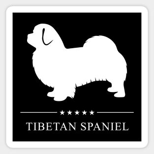 Tibetan Spaniel Dog White Silhouette Sticker